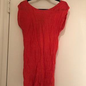 Red/orange Long top